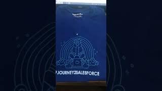 Salesforce Developer Swag T-shirt Unboxing #salesforce  #trailhead  #journey2salesforce  #success