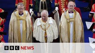 Coronation ceremony: King Charles III and Queen Camilla enter Westminster Abbey - BBC News