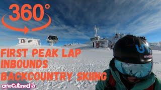 FIRST LAP ON THE WHISTLER PEAK - Virtual Reality on a Ski slope