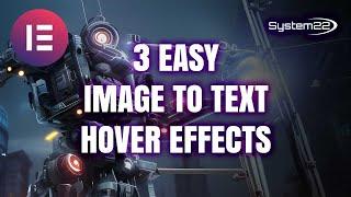 Elementor 3 Easy Image To Text Hover Effects
