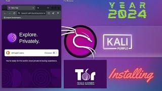 How to Download tor browser in kali linux 2024 || #torbrowser