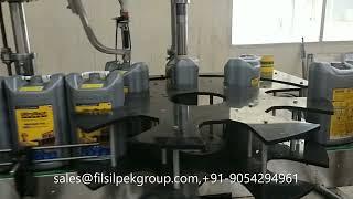 Automatic Inner Cap #pressing & Outer #screw capping machine upto 5 ltr - Filsilpek - +919054294961