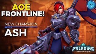 NEW AOE FRONTLINE CHAMPION ASH ARRIVES! 100-0 COMBOS AND INVINCIBILITY!? PALADINS PATCH OB 51