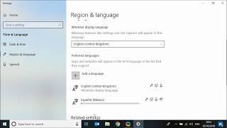 How to add or remove language keyboards on windows 10 computers