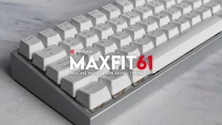 MAXFIT61 Aluminum Case Installation Guide + Typing Test | Fantech ALMK61