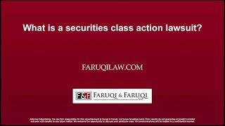 What is a securities class action lawsuit?