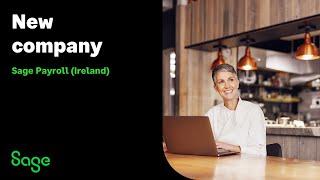 Sage Payroll Setup : New company (Ireland)