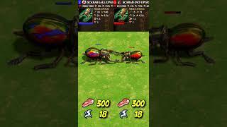 Scarab (All Upgrades) vs Scarab (No Upgrades) (Age of Mythology: Retold) #Shorts