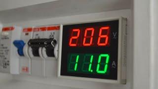 How to install voltage and current meter. Volt Amp Meter.