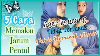 Cara Memakai Jarum Pentul Agar Kencang Tidak Tertusuk dan Tidak Merusak Jilbab #NMY