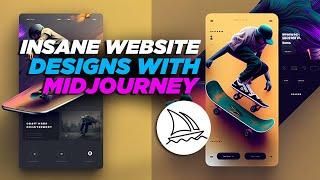 How to use MidJourney AI Art Generator to Create Insane Website Designs