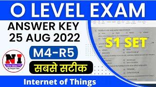 O Level IOT answer key august 2022 | Internet of Things (M4-R5) paper solution august 2022