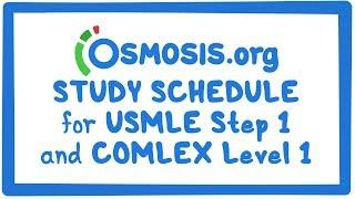 Use the Osmosis Study Schedule for USMLE Step 1 & COMLEX Level 1