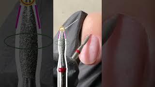 Cuticle removal with the only one drill bit  #manicure #nails