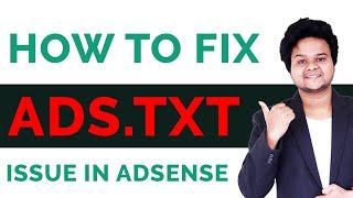 How To Fix Ads.txt File Issue In WordPress or Blogger | Earning At Risk AdSense