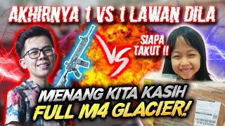 BY 1 SAMA "DILA" STREAMER BOCAH 7 TAHUN !! KALO DILA MENANG DAPET M4 GLACIERE FULL UPGRADE ! - PUBGM