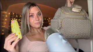 ASMR| What's In My Diaper Bag (Close Whisper/Over Explaining)