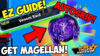 How to  Beat Venom Raid (AUTOSKIP)  Get Magellan 6 Star (Venom Token) | ASTD Guide