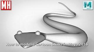 How to model a 3D Cartoon Style SNAKE in Maya 2018