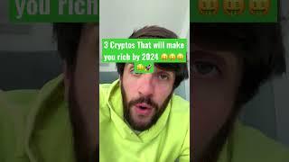 3 CRYPTOS TO MAKE YOU RICH BY 2024  #dogecoin #crypto #bestcrypto #eth