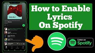 How To Enable Lyrics On Spotify (2022) | How to fix spotify lyrics