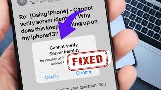 how to fix cannot verify server identity | cannot verify server identity 2023 |