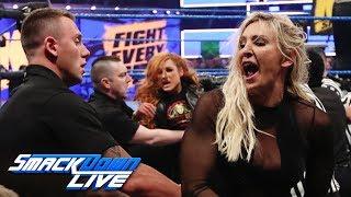 Becky Lynch and Charlotte Flair brawl on "The Kevin Owens Show": SmackDown LIVE, March 19, 2019