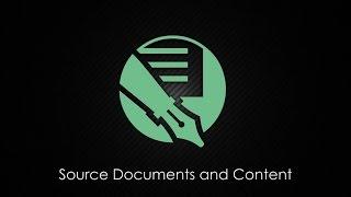 Source Documents And Content in Doc-To-Help