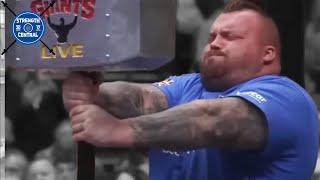 Eddie Hall Wins The Hammer Hold Event