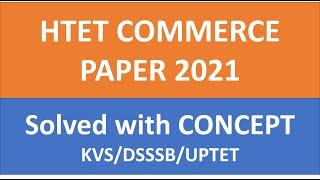 HTET COMMERCE  Previous Paper 2021