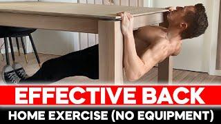 TABLE ROWS » EFFECTIVE BACK HOME WORKOUT (NO GYM)