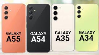 Samsung Galaxy A55 5G vs Samsung Galaxy A54 5G vs Samsung Galaxy A35 5G vs Samsung Galaxy A34 5G