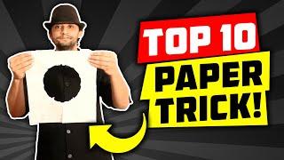 10 BEST Paper Magic Tricks  How To Do Paper Magic Tricks! Tutorials!