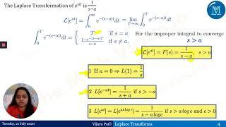 2 Laplace Transforms | LT of elementary functions