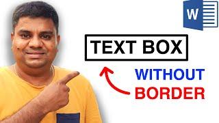 How To Draw Text Box In Word Without Border