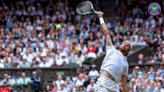 SENSATIONAL reverse overhead smash sees Novak Djokovic applaud 22-year-old opponent | Wimbledon 2024