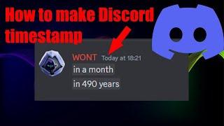 How to make discord countdown & timestamp