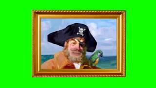 Painty The Pirate (Spingebill 4D Ride) Green Screen