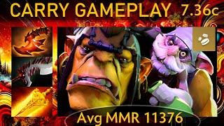  7.36c Alchemist |KDA - 29 KP - 77%| Carry Gameplay - Dota 2 Top MMR