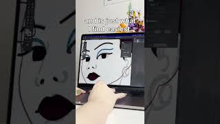 Creating Digital Art with a Trackpad! ‍ #illustration #digitalart #shorts