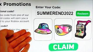 2022 *5 NEW* ROBLOX PROMO CODES All Free ROBUX Items in SEPTEMBER + EVENT | All Free Items on Roblox