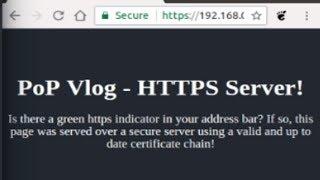 Create a Secure HTTPS Server with Node JS!