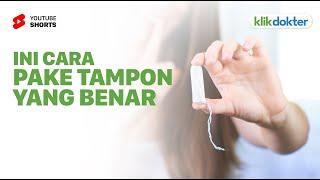 Cara Pakai Tampon