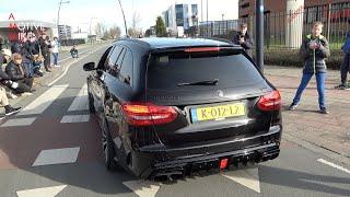 BRABUS 600 Mercedes C63 S AMG Estate - LOUD Accelerations, Powerslides & Revs!