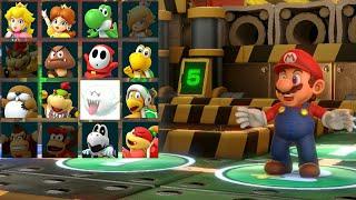 Super Mario Party - Mario, Luigi, Wario, Waluigi - King Bob-omb's Powderkeg Mine
