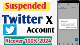 Twitter account suspended problem || suspended Twitter account recovery kaise karen