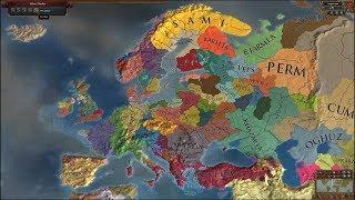 Europa Universalis 4 AI Timelapse - Extended Timeline Mod 841-2500