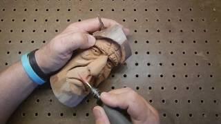 Power carving Mr Nose with Dremel-Kutzall