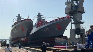 Türkiye Launches Patrol Vessels AKHİSAR and KOÇHİSAR