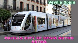 Sevilla city of Spain METRO CETRO ( TRAIN ) Natural and Beautiful World The Amazing HD VIDEO
